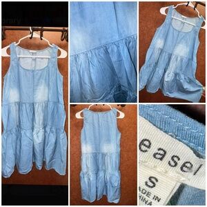 Easel Blue Jean Dress